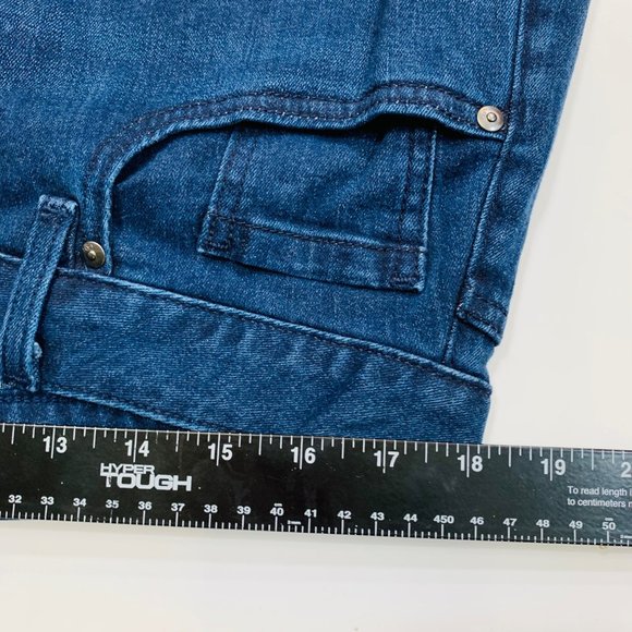 Lane Bryant Womens Cropped Jeans Size 16 Blue Mid Rise Wide Leg Flex Magic Waist - Picture 7 of 12